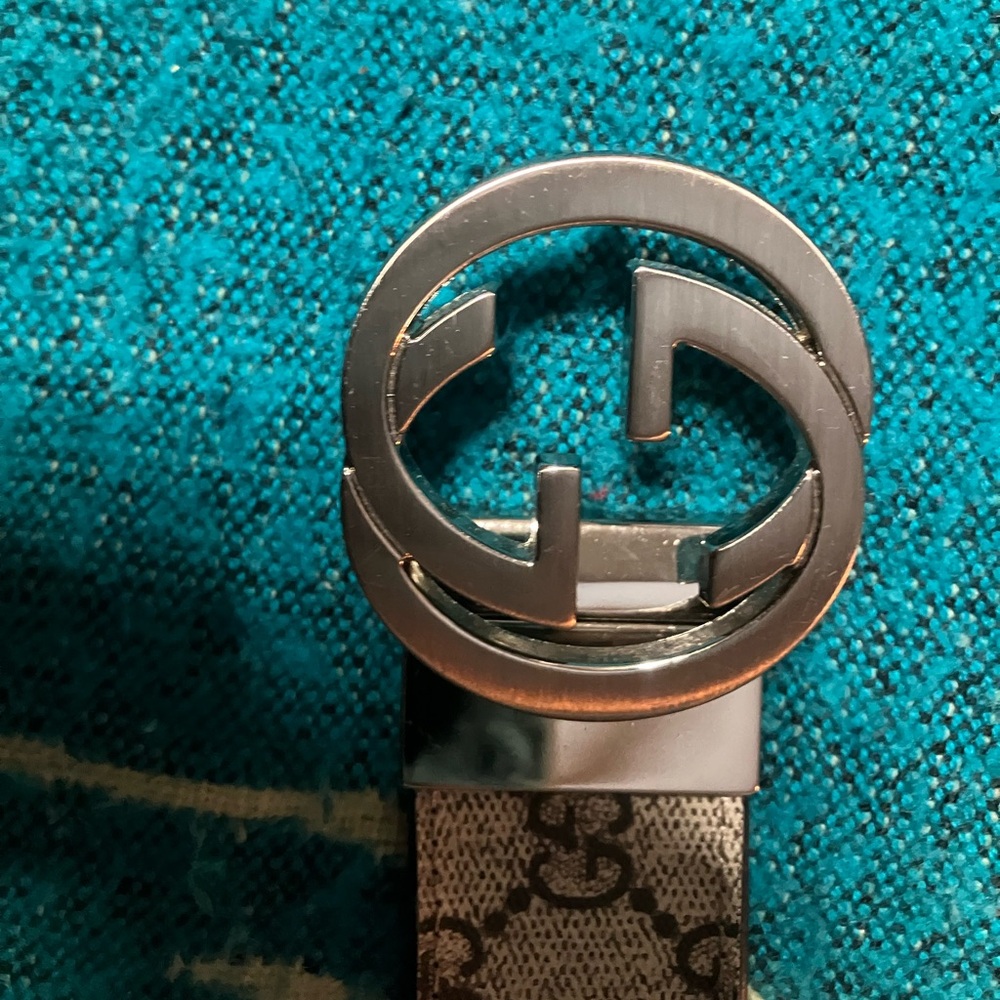 Gucci Style Reversible Leather Belt NEW - Picture 5 of 12